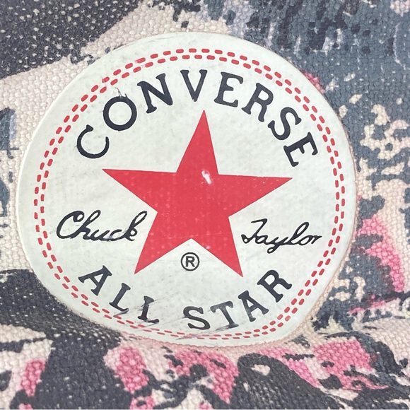 Vintage Converse Size 6 Custom Graffiti Chuck Taylor All Star High Top, Artisan - Picture 10 of 16